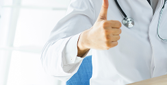 Cheerful doctor